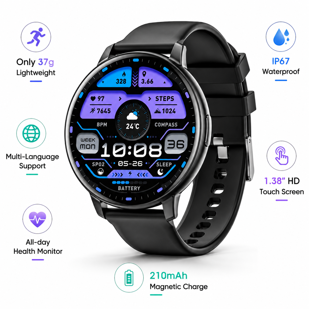 Smart Home News - 2026 Smart Watch Bluetooth Call 1.38