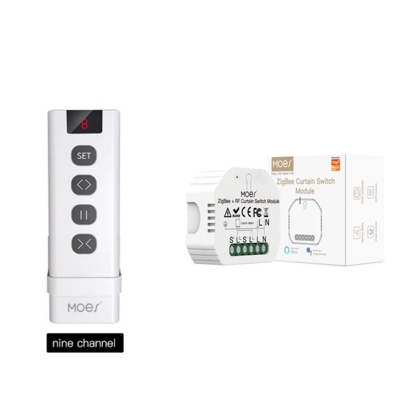 MOES ZigBee Smart RF433 Curtai - Curtain Motor incelemesi ve fiyatı