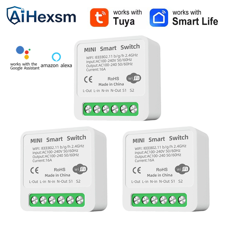 16A Tuya WiFi Smart Switch 2-w - Smart Home Energy incelemesi ve fiyatı