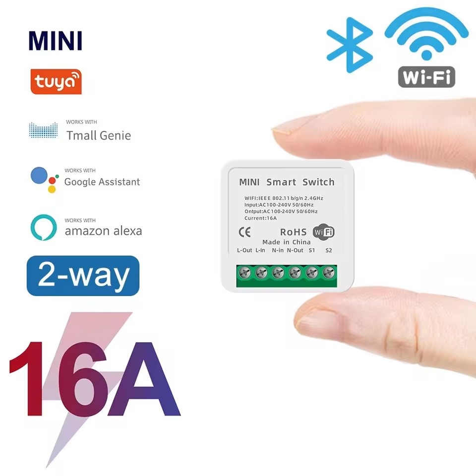 16A Tuya WiFi Smart Switch 2-w - Smart Home Energy incelemesi ve fiyatı