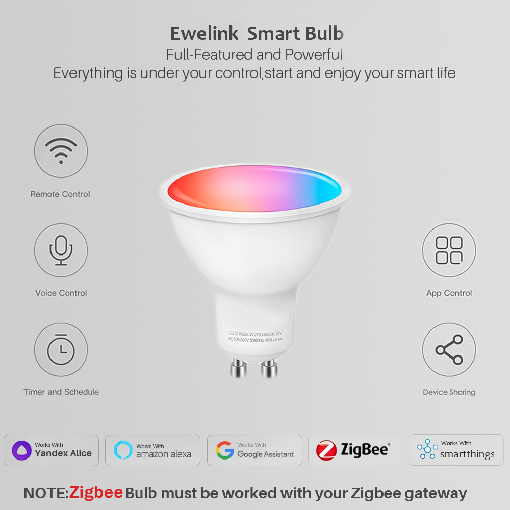 Ewelink GU10 Zigbee LED Bulbs  - Smart Home Tablet incelemesi ve fiyatı