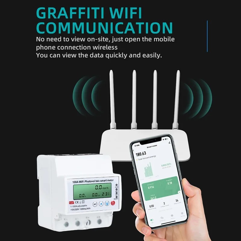 4P 1-100A WiFi Photovoltaic Sm - Smart Home Energy incelemesi ve fiyatı