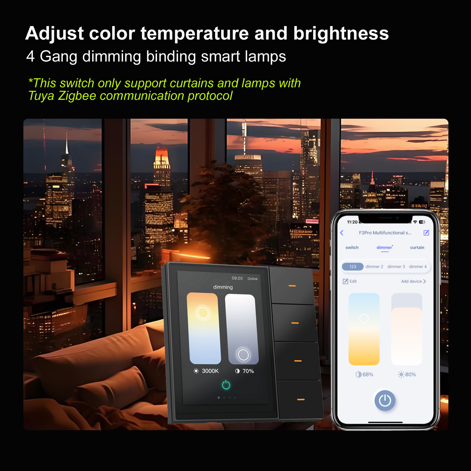 F3-pro Tuya Smart Panel ZigBee - Smart Home System incelemesi ve fiyatı