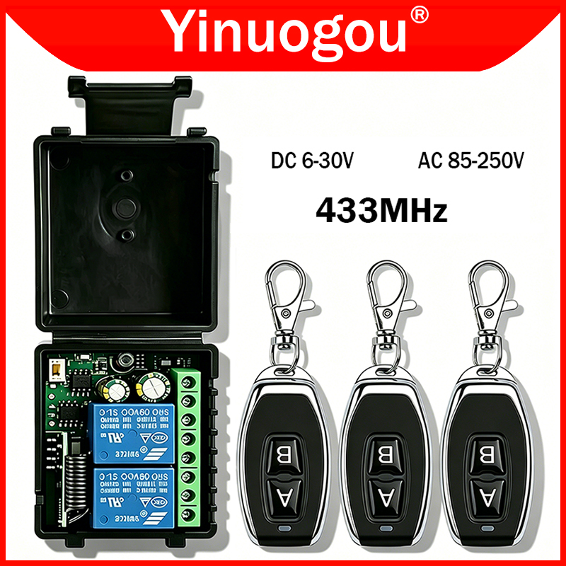 DC 12V 24V AC 220V RF433 2CH M - Curtain Motor incelemesi ve fiyatı