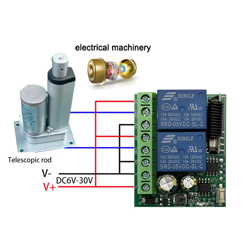 DC 12V 24V AC 220V RF433 2CH M - Curtain Motor incelemesi ve fiyatı