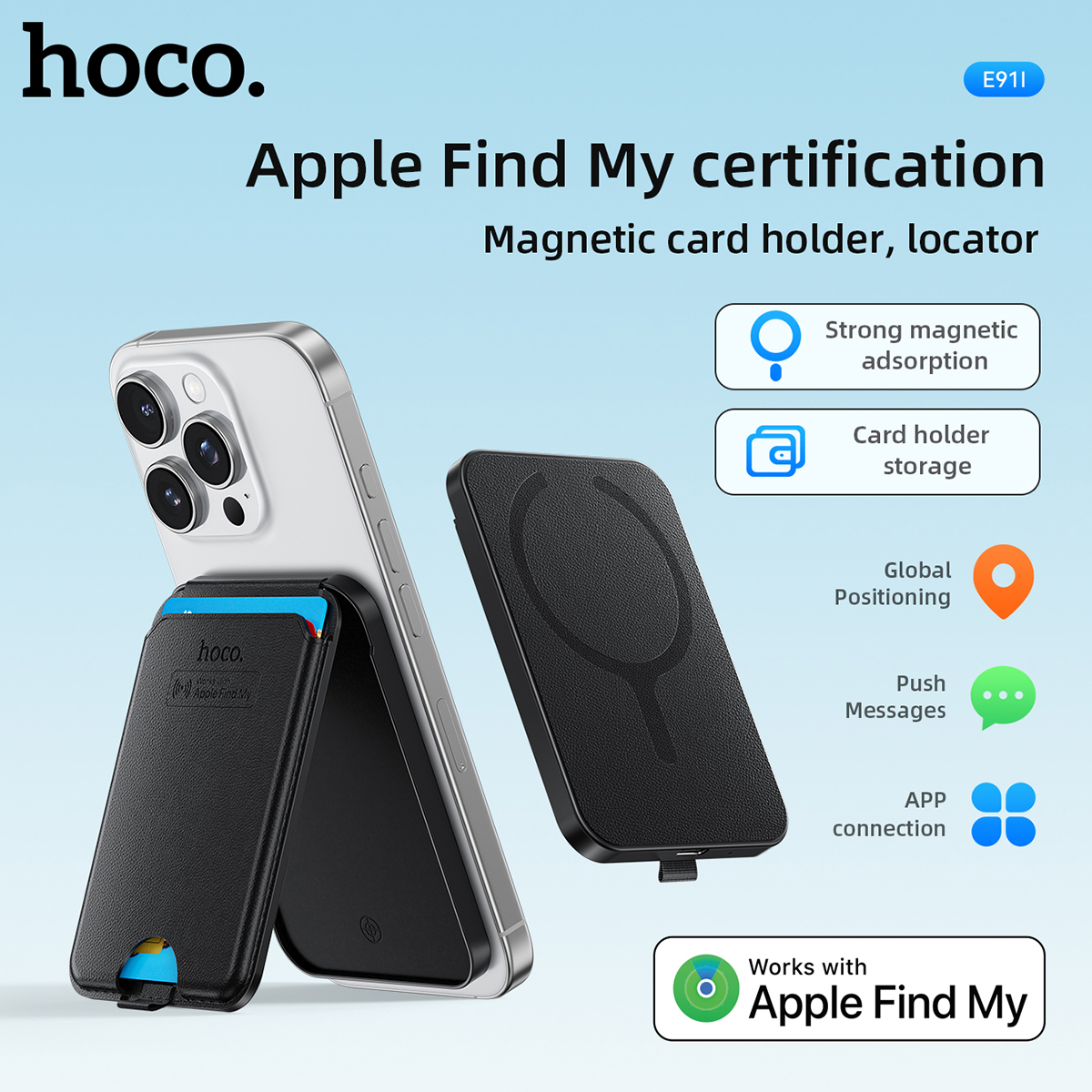 HOCO E91I Magnetic ID Card Hol - Smart Home Group incelemesi ve fiyatı
