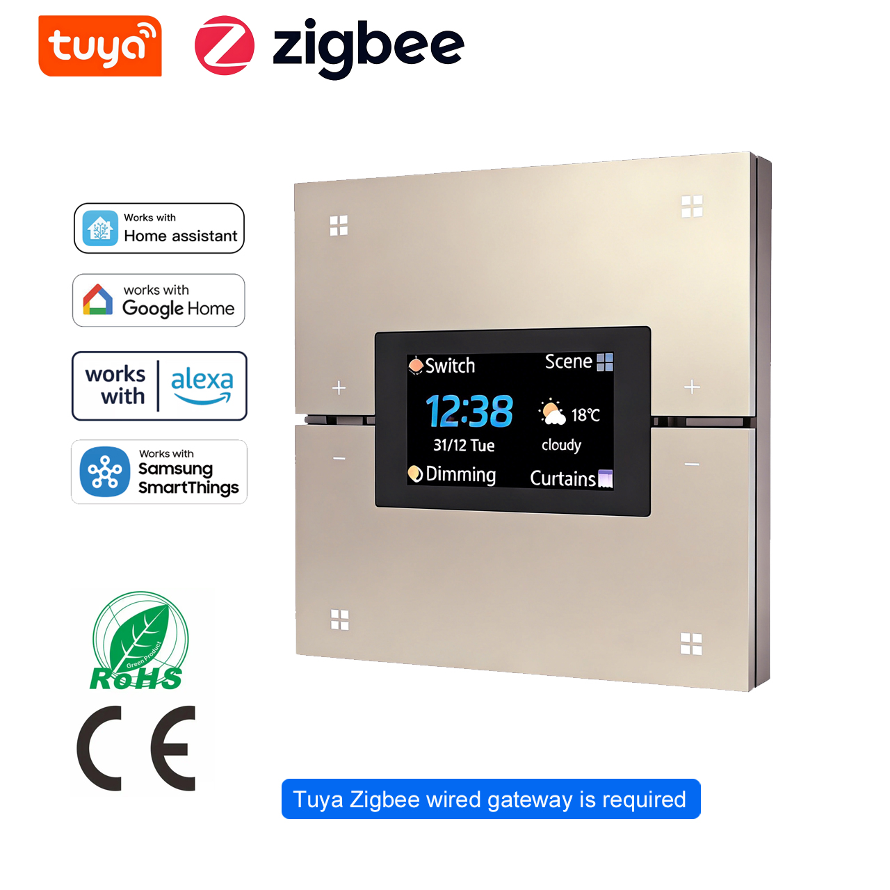 Tuya Smart Wall Switch work Zi - Smart Home Display incelemesi ve fiyatı