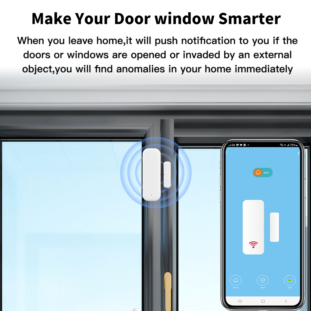 Tuya WiFi or ZigBee Door Windo - Smart Home Tablet incelemesi ve fiyatı