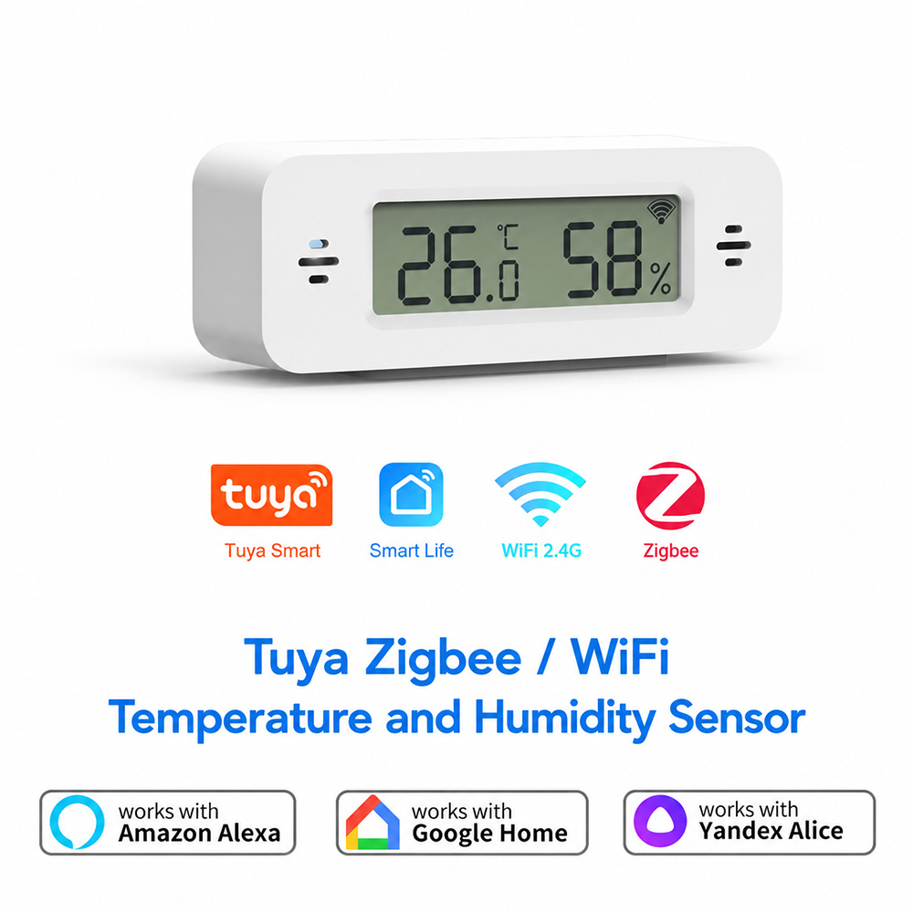 Tuya Zigbee WiFi Mini Temp & H - Smart Home Tablet incelemesi ve fiyatı