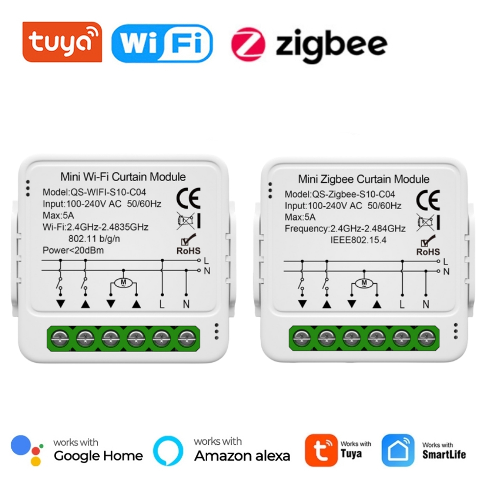 Tuya WiFi Zigbee Smart Curtain - Curtain Motor incelemesi ve fiyatı