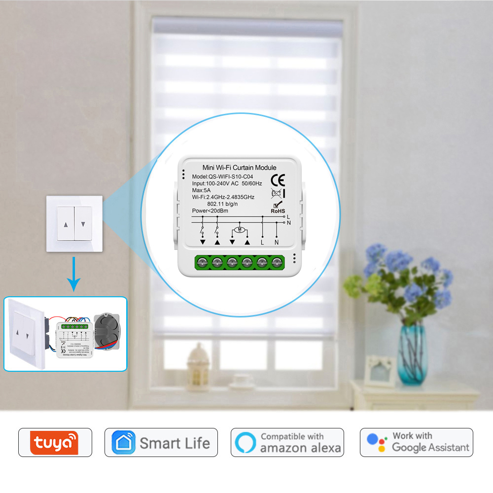 Tuya WiFi Zigbee Smart Curtain - Curtain Motor incelemesi ve fiyatı